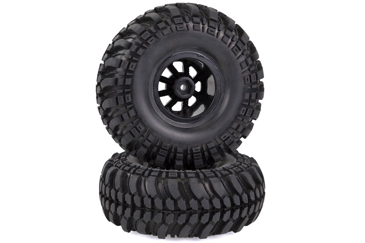 Louise Tire & Wheel CR-CHAMP 2.2" - Black Spoke Rim / Mounted (2) LT3236VB