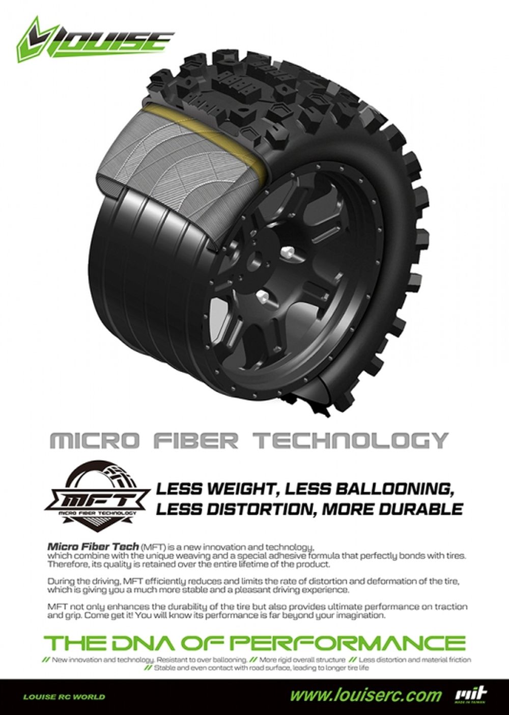 Louise RC X-Rocket MFT Tires for X-Maxx (2pcs) w/ 24mm Hex Wheels – LR-T3295B