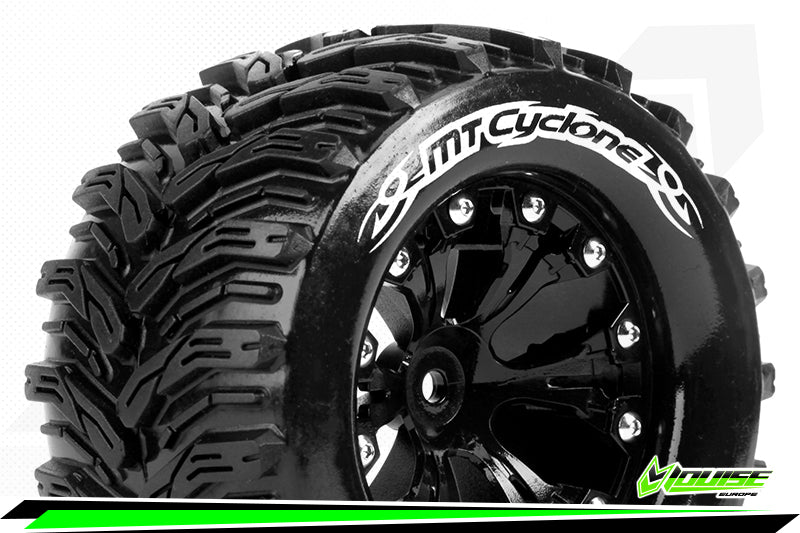 Louise Tire & Wheel Mt-Cyclone 2,8" 1/2-Offset Black (2) LT3226BH