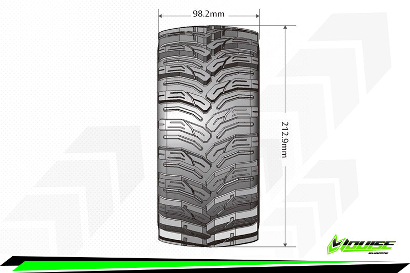 Louise Tires & Wheels X-CYCLONE X-Maxx (MFT) (2) LT3298B