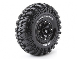 Louise Tire & Wheel CR-CHAMP 2.2" - Black Spoke Rim / Mounted (2) LT3236VB