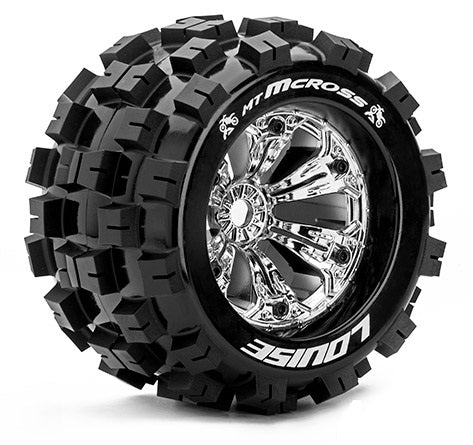 Louise Tire & Wheel MT-MCROSS 3,8" Chrome 0-offset (2) LT3276C