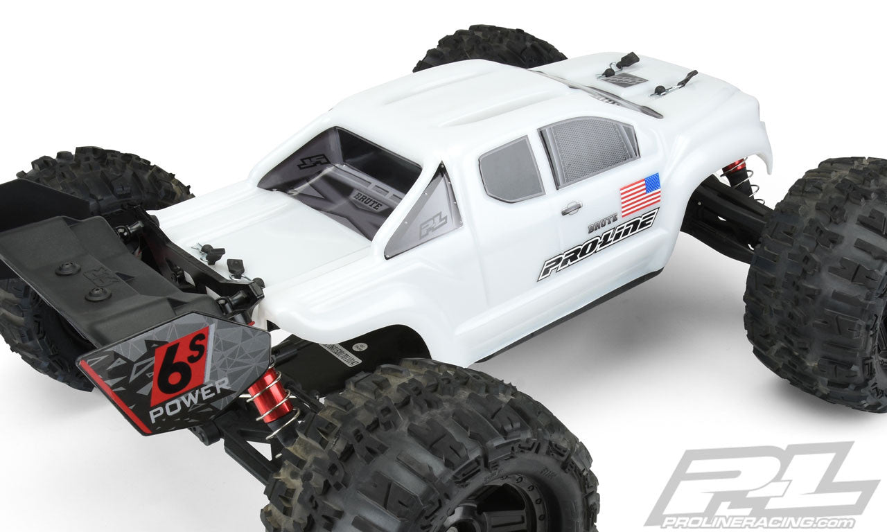 ProLine Pre-Cut Brute Bash Armor Body (White) for Arrma Kraton 3521-15