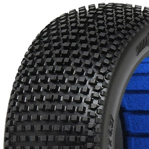 PROLINE 'BLOCKADE' X2 MEDIUM 1/8 BUGGY TYRES W/CLOSED CELL - RACERC