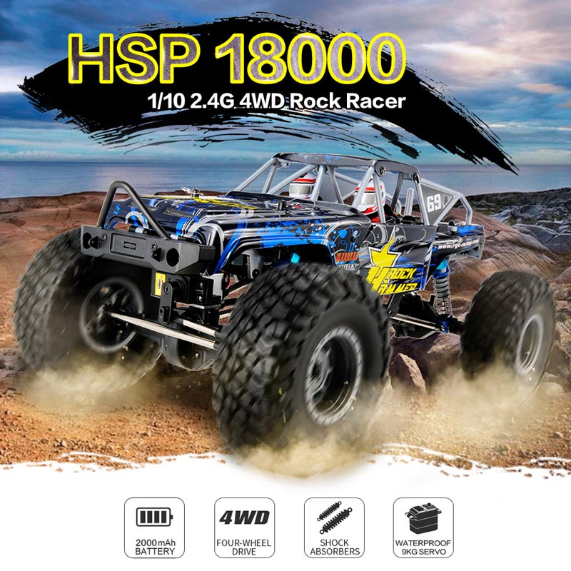 RGT ROCK HAMMER 4X4 RTR 1:10 WATERPROOF BLUE