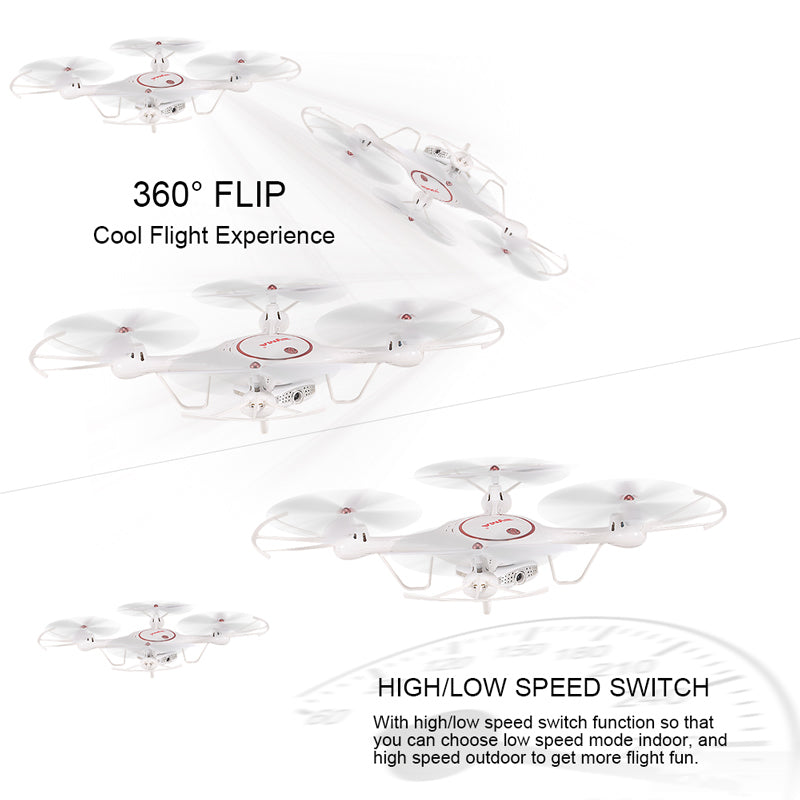 Syma X5UW-D Wifi FPV Adjustable 720P HD Camera RTF Optical Flow Positioning Altitude Hold Quadcopter - RACERC