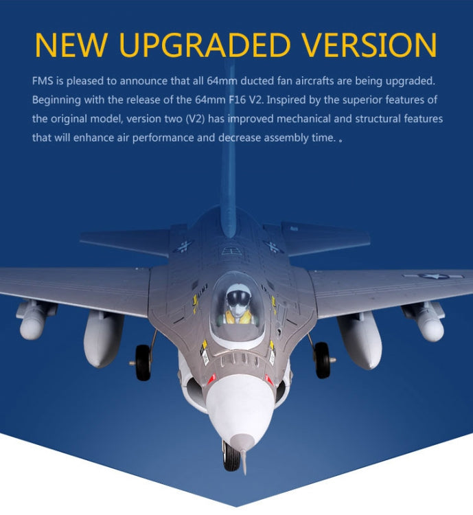 F16 V2 EPO 64mm EDF 730mm PnP