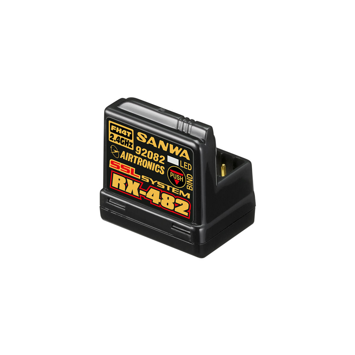 Sanwa RX-482 2.4GHz 4-Channel FHSS-4 SSL Telemetry Receiver - RACERC