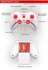 Syma X12S Nano 6-Axis Gyro 4CH RC Quadcopter with Protection Guard - RACERC
