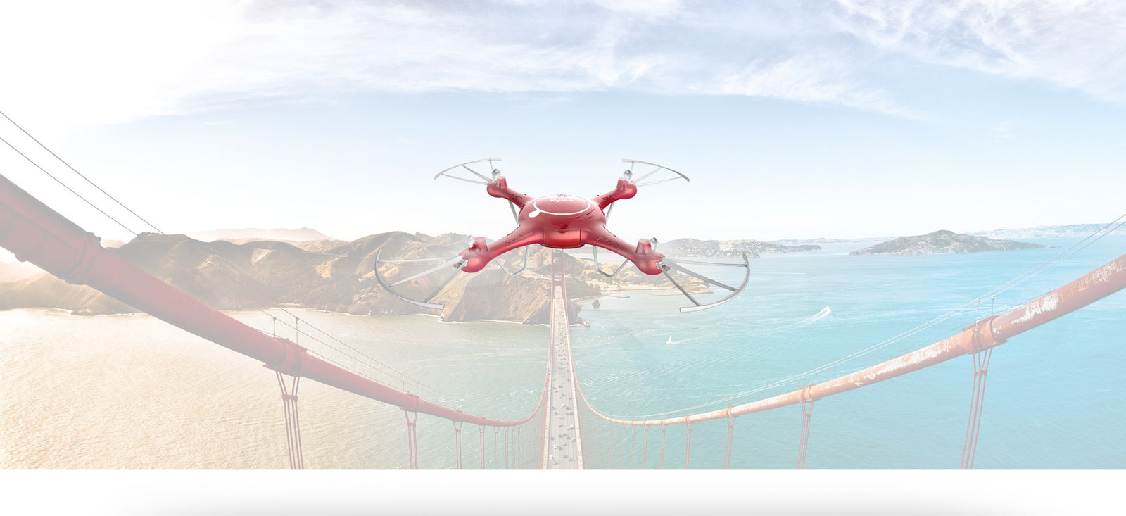 Syma X5UW Wifi FPV 720P HD Camera Quadcopter Drone with Flight Plan Route App Control & Altitude Hold Function - RACERC