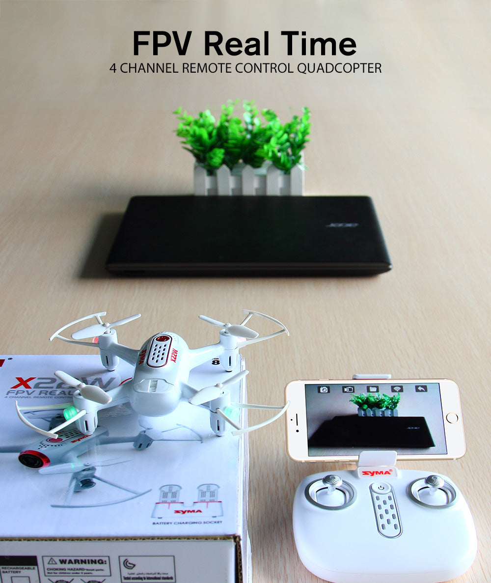 SYMA X22W WIFI FPV RC Quadcopter With HD Camera Altitude Hold Mode RTF - RACERC
