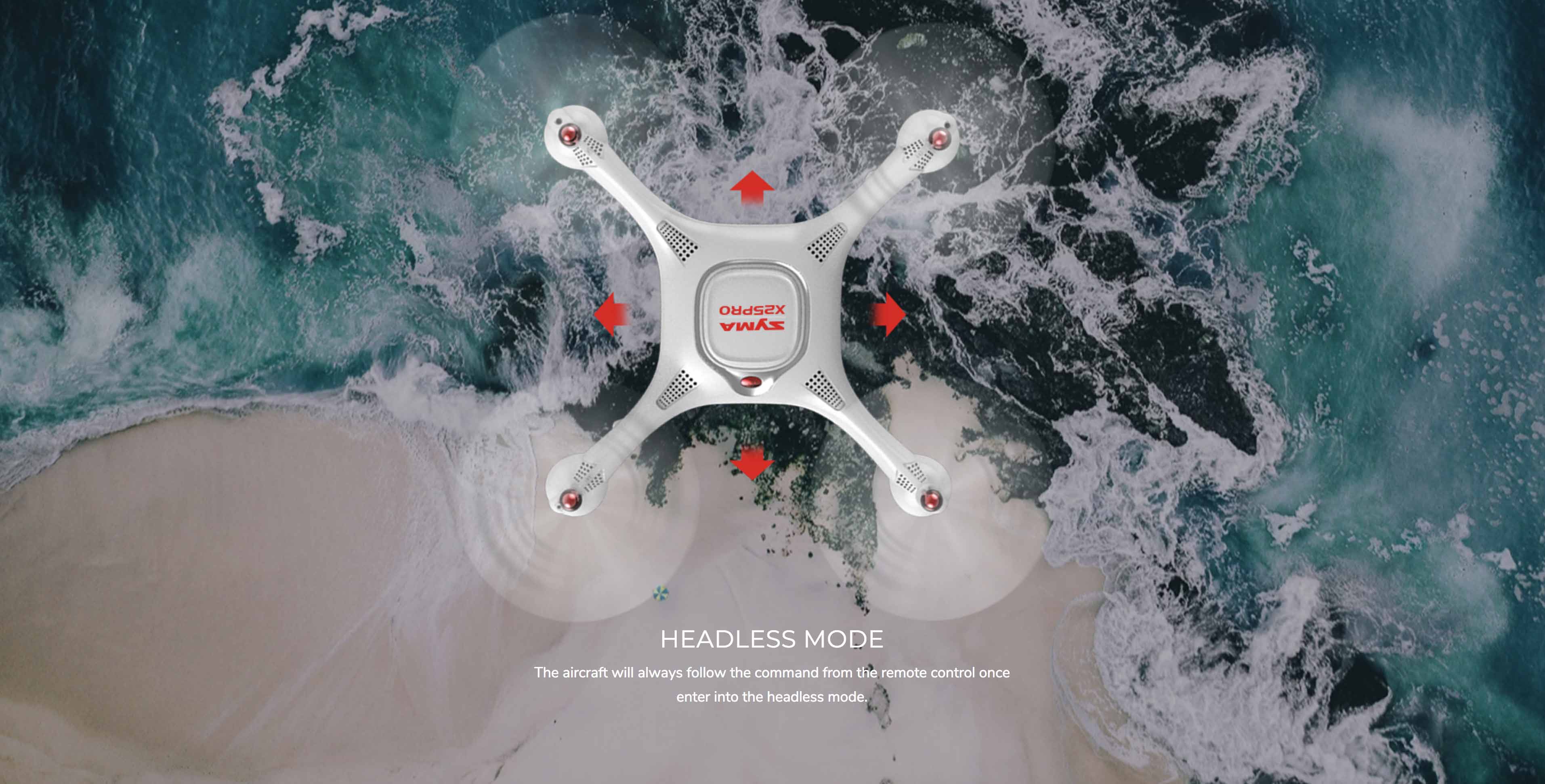 Syma X25 Pro drone with Dual GPS and intelligent flight modes - RACERC