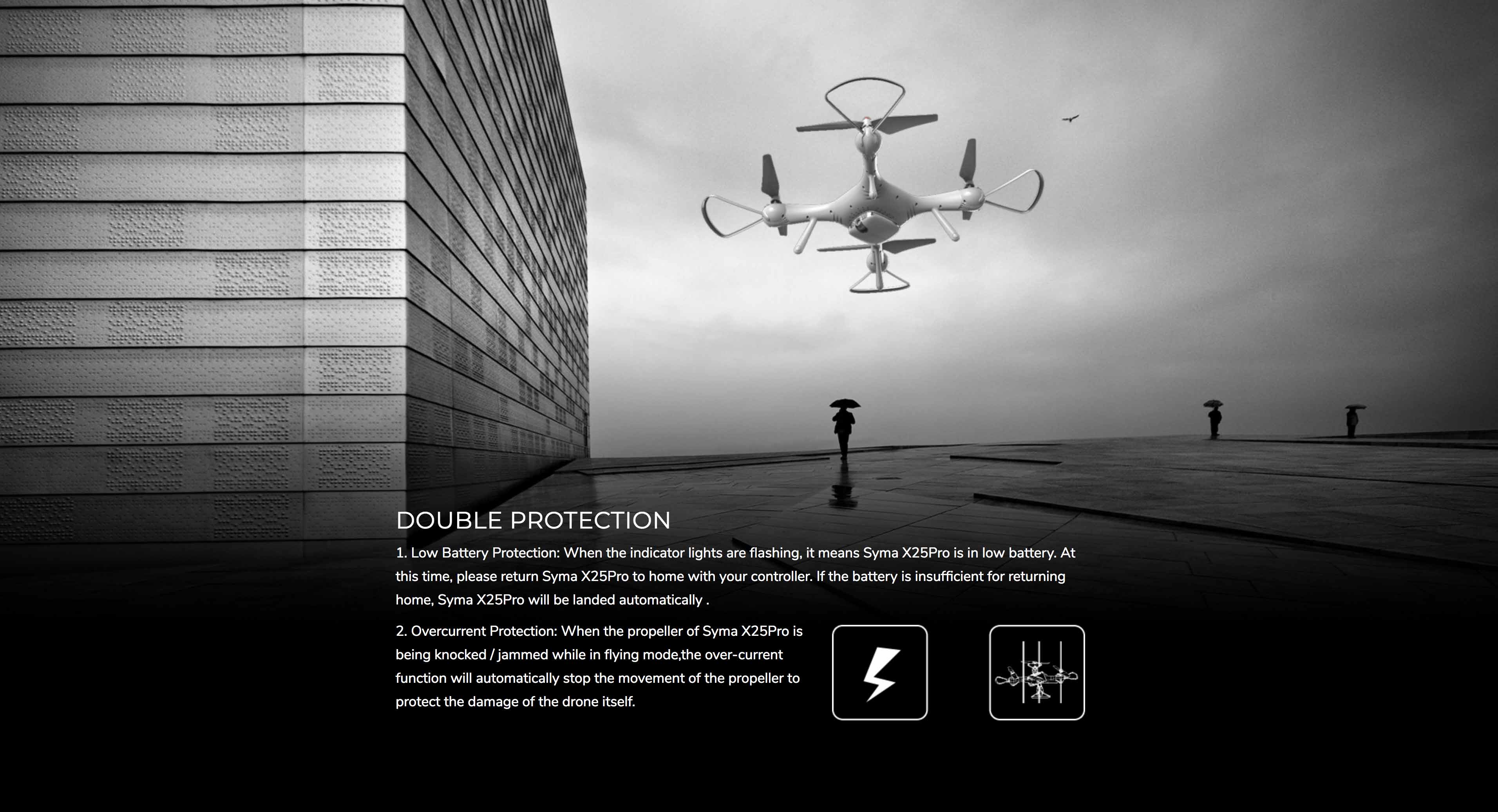 Syma X25 Pro drone with Dual GPS and intelligent flight modes - RACERC