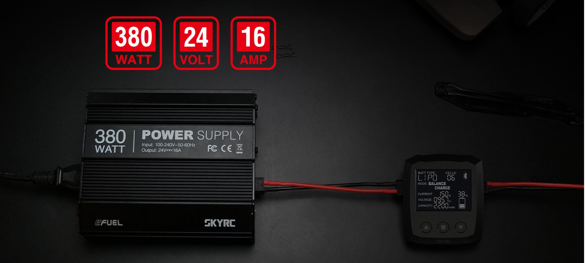 SkyRC eFuel 18A / 380W Power Supply - RACERC
