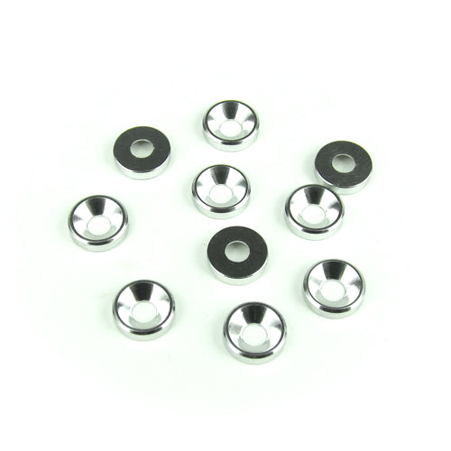 TKR1220 – M3 Countersunk Washers (aluminum, natural, 10pcs) - RACERC