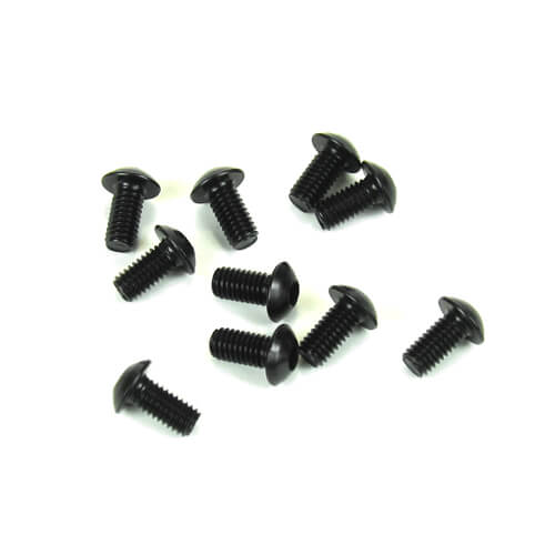 TKR1401 – M3x6mm Button Head Screws (black, 10pcs) - RACERC