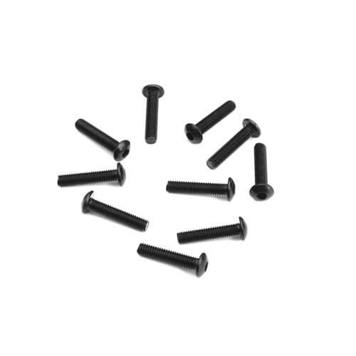 TKR1405 – M3x14mm Button Head Screws (black, 10pcs) - RACERC