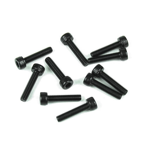 TKR1523 – M3x10mm Cap Head Screws (black, 10pcs) - RACERC