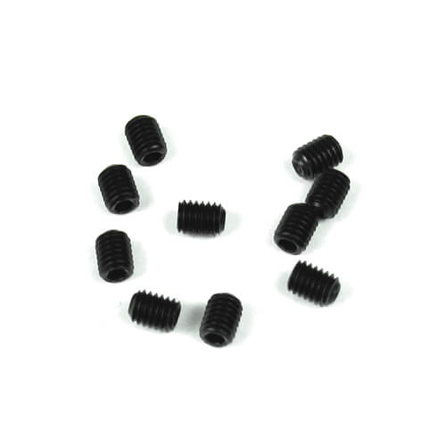 TKR1601 – M3x4mm Set Screws (black, 10pcs) - RACERC