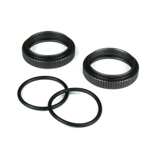 TKR6013 – Shock Adjustment Collars (aluminum, gun metal anodized, 2pcs) - RACERC