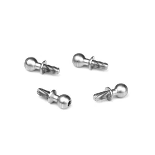 TKR6207 – Ball Stud (5.5mm, long neck, 6mm thread, 4pcs) - RACERC