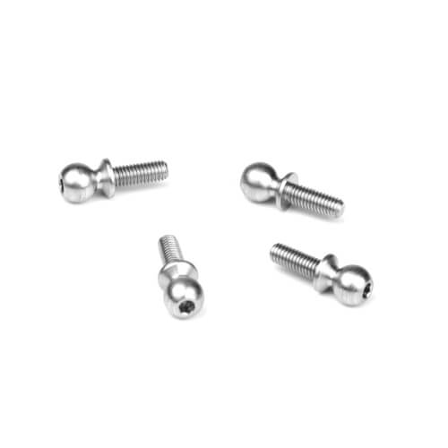 TKR6208 – Ball Stud (5.5mm, short neck, 8mm thread, 4pcs) - RACERC