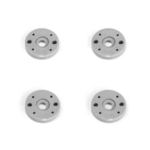 TKR6705 – Shock Piston Set (2×1.7, 2×1.8, flat/flat, 13mm, 4pcs) - RACERC