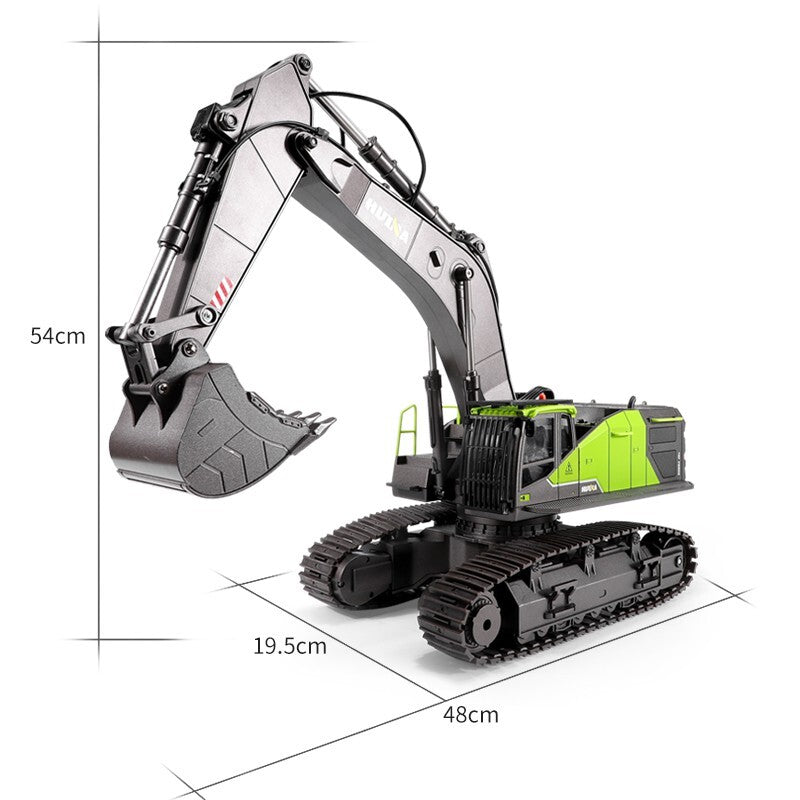 HUINA 1593 1/14 RC Excavator 22CH 2.4GHz – Τηλεκατευθυνόμενος Εκσκαφέας με Die-Cast Κάδο