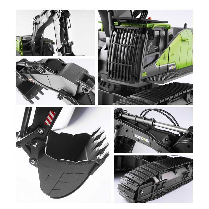 HUINA 1593 1/14 RC Excavator 22CH 2.4GHz – Τηλεκατευθυνόμενος Εκσκαφέας με Die-Cast Κάδο