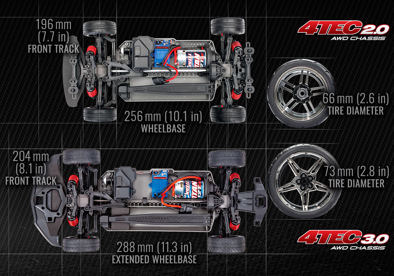 Traxxas 4-Tec 3.0 1/10 RTR Touring Car w/Corvette Stingray Body (Blue) & TQ 2.4GHz Radio System