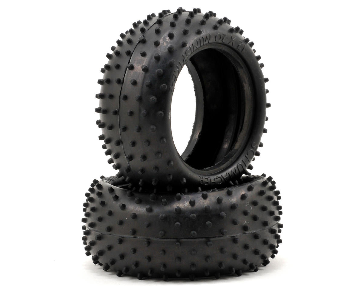 Schumacher U6558 - Mini Spike 2; Rear Tyres - Yellow (pr) - RACERC