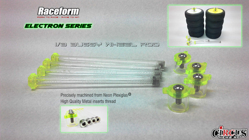 RACEFORM Electron Series 4pc Wheel Rod Set - RACERC