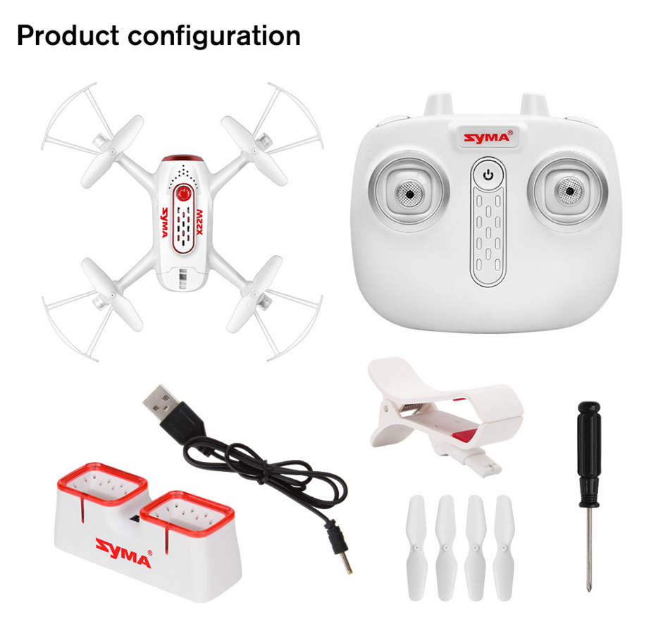 SYMA X22W WIFI FPV RC Quadcopter With HD Camera Altitude Hold Mode RTF - RACERC