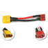 Deans Ultra (T-Plug) Female to XT60 Male: Battery Charger Charging Adapter (Leads Cables Wires Plugs Connectors) (XT-60 DJI Phantom Charging Adapter) - RACERC