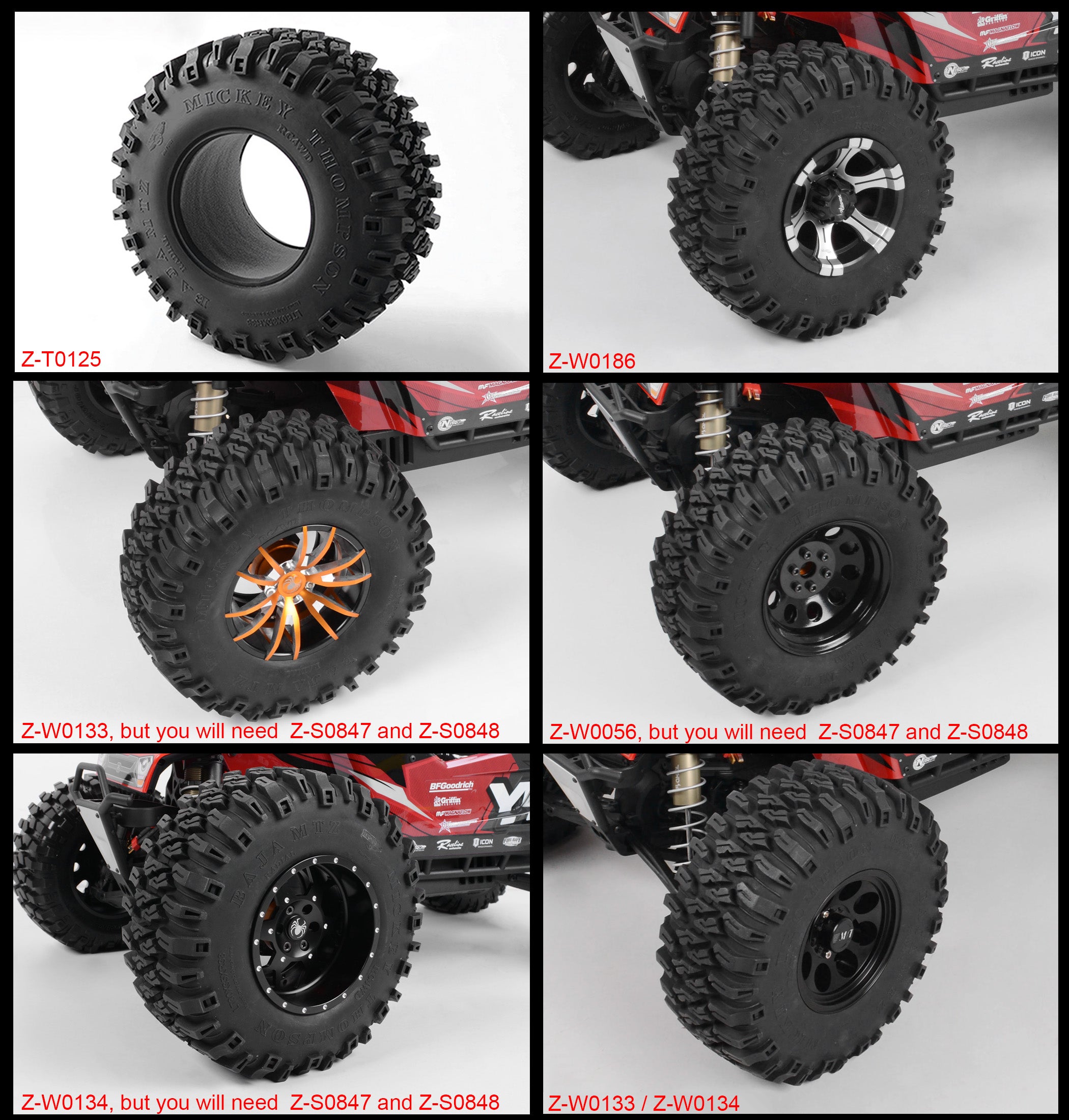 Mickey Thompson 40 Series 3.8 Baja MTZ Scale Tires (2)