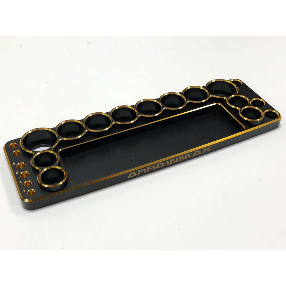 Arrowmax New Tools Base For 1/10 Cars Black Golden - RACERC