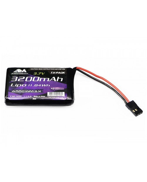 Arrowmax 700991 - 3200mAh 3.7V LiPo - For Sanwa MT-44 - RACERC