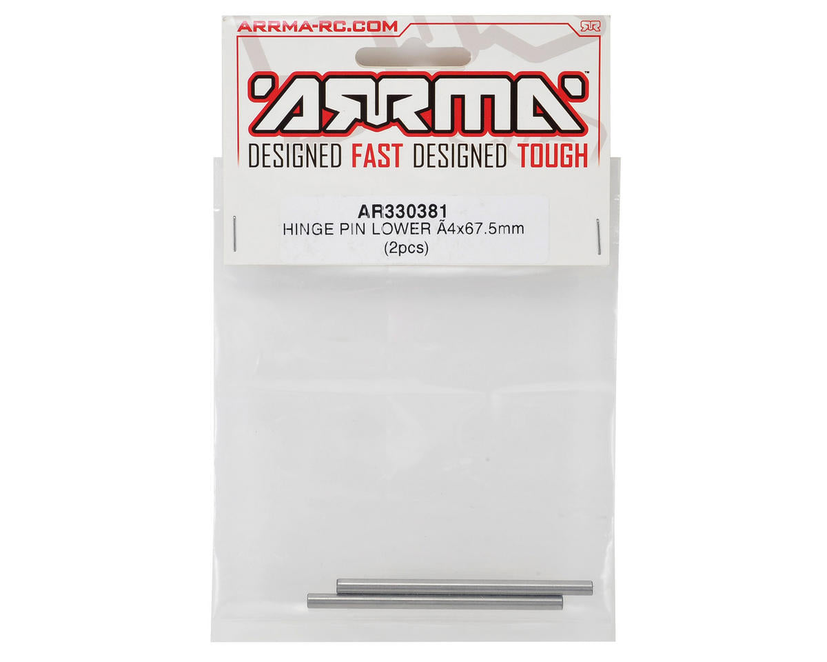 Arrma 4x67.5mm Lower Hinge Pin Set (2)