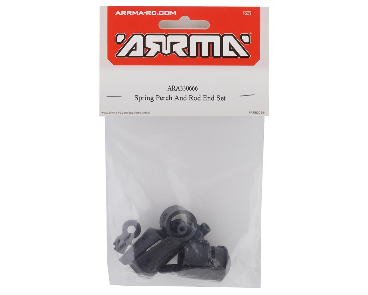 Arrma Mega/3S BLX Spring Perch & Rod End Set | Σετ Rod Ends και Βάσεις Ελατηρίων Αμορτισέρ
