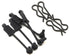 Arrma 1/8 Body Clips με Rubber Retainers Μαύρα (4)