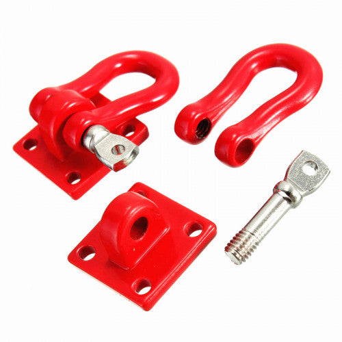 ProtonRC 1:10 RC Metal Trailer Hook - Red 13.5x13.5x22mm (2pcs)