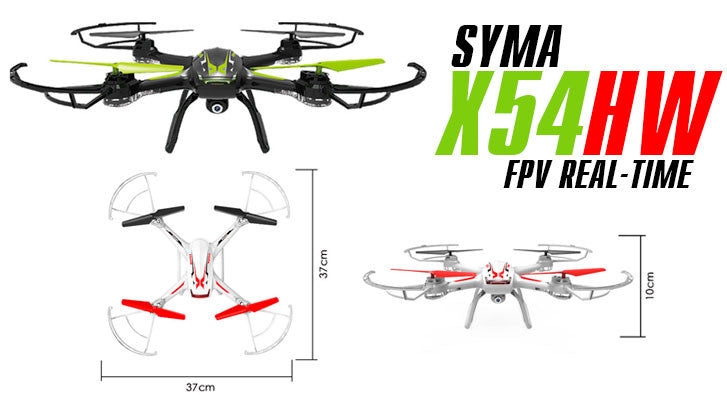 Syma X54HW FPV With 720P HD Camera 2.4G 4CH 6Axis Altitude Hold RC Quadcopter - RACERC