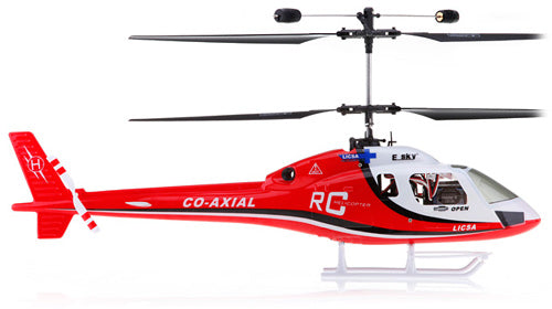 NEW ESky RED Big Lama Outdoor 4 CH 2.4 Ghz Electric Coaxial Helicopter RTF - RACERC