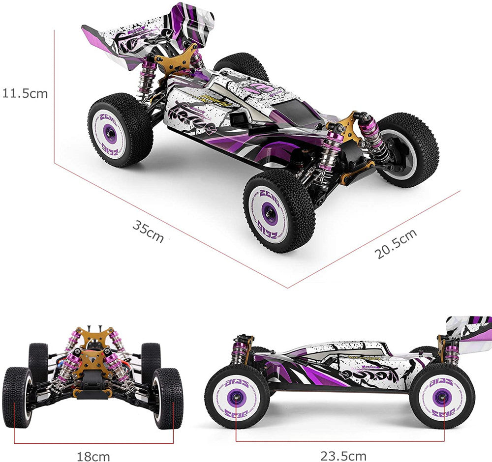 Wltoys 124019 RTR 1/12 2.4G 4WD 60km/h Metal Chassis RC Car Off-Road Climbing Truck Vehicles Models