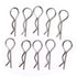 ProtonRC ALUMINUM BODY CLIPS 35MM*13DIA 10PCS FOR 1/8 ( silver ) 10 pcs
