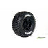 Louise RC - SC-HUMMER - 1-10 Short Course Tire Set - Mounted - Soft - Black Wheels - Hex 12mm - SLASH 2WD Rear - SLASH 4X4 F/R - L-T3224SBTR