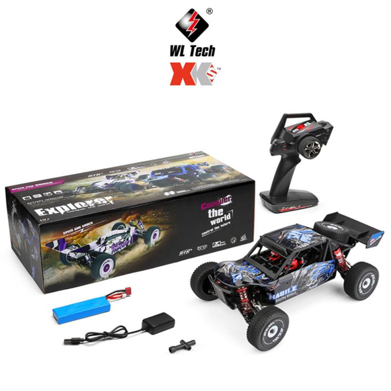 Wltoys 124018 High Speed Racing Car 60km/h 1/12 2.4GHz RC Car Off-Road Drift Car RTR 4WD with Aluminum Alloy Chassis Zinc Alloy Gear