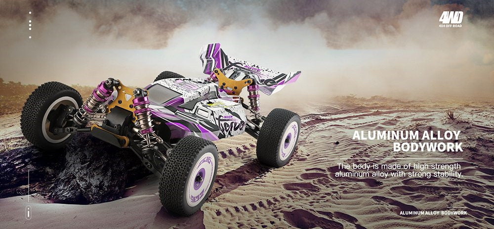Wltoys 124019 RTR 1/12 2.4G 4WD 60km/h Metal Chassis RC Car Off-Road Climbing Truck Vehicles Models