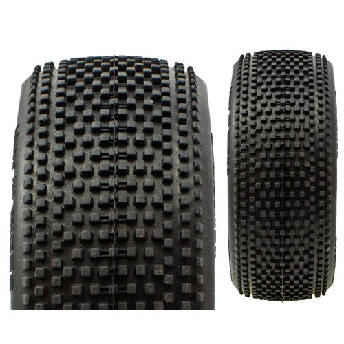 HOT DICES BUGGY P2 (SOFT) PRE-MOUNTED YELLOW (2pcs.) - RACERC