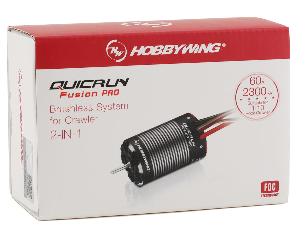 Hobbywing QuicRun Fusion Pro FOC 2-in-1 ESC & Motor 2300kV για Crawler